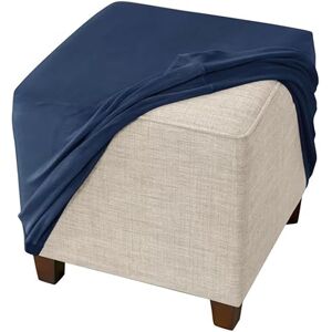 uyeoco Housse De Pouf Ottomane Extensible Carrée/Rond 40x40/45x45cm, Housses De Repose-Pieds En Jacquard Doux Pour Protéger Le Repose-Pieds, Housse De Pouf Avec Fond Élastique ( Color : 3@ , Size : 30x30 cm - Publicité