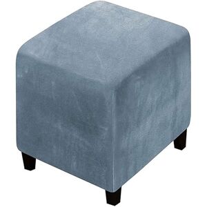 RTSFKFS Housse De Pouf Ottomane Carrée/Rond 40x40/45x45/50x50 Extensible, Housses De Repose-Pieds En Jacquard Doux Pour Protéger Le Repose-Pieds, Housse De Pouf Avec Fond Élastique ( Color : #12 , Size : 14x1 - Publicité