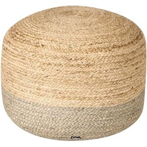 Beliani Pouf Rond Boho en Jute EPS Perles 50 x 50 x 40 cm Ottoman Taupe Duki - Publicité Beliani Pouf Rond Boho en Jute EPS Perles 50 x 50 x 40 cm Ottoman Taupe Duki - Publicité