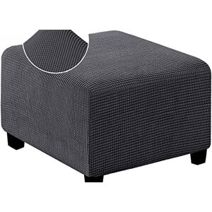 RTSFKFS Housse De Pouf Ottomane Carrée 40x40/45x45 Extensible, Housses De Repose-Pieds En Jacquard Doux Pour Protéger Le Repose-Pieds, Velours Housse De Pouf Avec Fond Élastique ( Color : #3 , Size : 13-18in( - Publicité