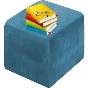 RTSFKFS Housse de Pouf Carré 30x30/40x40/50x50/60x60/70x70 Housse de Protection Extensible Housse Ottomane Jacquard Housse de Tabouret Carré Housse de Protection pour Repose-Pieds ( Color : #20 , Size : 12x12 - Publicité