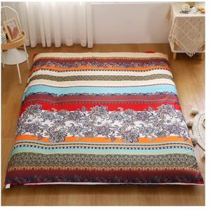 HANSULAN Imprimé Housse De Matelas Futon avec Fermeture éclair, Coton Doux Amovible Housse De Protection pour Matelas Couvercle Anti-poussière pour Full Size Japonais Matelas Futon-B-180X200cm - Publicité HANSULAN Imprimé Housse De Matelas Futon avec Fermeture éclair, Coton Doux Amovible Housse De Protection pour Matelas Couvercle Anti-poussière pour Full Size Japonais Matelas Futon-B-180X200cm - Publicité