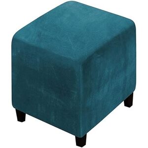 RTSFKFS Housse De Pouf Ottomane Carrée/Rond 40x40/45x45/50x50 Extensible, Housses De Repose-Pieds En Jacquard Doux Pour Protéger Le Repose-Pieds, Housse De Pouf Avec Fond Élastique ( Color : #19 , Size : 12x1 - Publicité