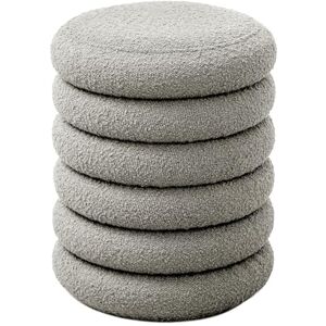SVITA Blossom XS Tabouret avec espace de rangement Ottoman Boîte de rangement Siège rembourré Repose-pieds Coussin Boucle Gris clair - Publicité SVITA Blossom XS Tabouret avec espace de rangement Ottoman Boîte de rangement Siège rembourré Repose-pieds Coussin Boucle Gris clair - Publicité