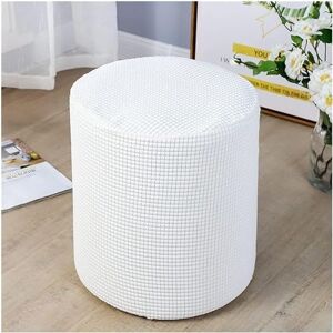 WWQQKJ Housse de Pouf Housse de Repose-Pieds Ronde/carrée/rectangulaire Housse de Repose-Pieds élastique 50x50/40x40 Housse de Tabouret Housse de Protection for Pouf (Color : W, Size : 40X40CM) - Publicité