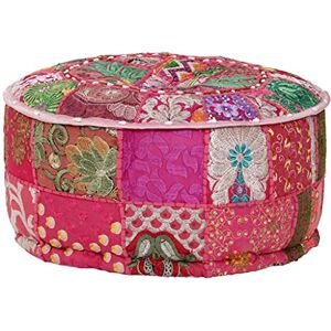 vidaXL Pouf Rond en Coton Patchwork Fait à la Main Rose Tabouret Repose-Pied - Publicité vidaXL Pouf Rond en Coton Patchwork Fait à la Main Rose Tabouret Repose-Pied - Publicité
