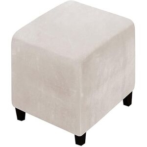 RTSFKFS Housse De Pouf Ottomane Carrée/Rond 40x40/45x45/50x50 Extensible, Housses De Repose-Pieds En Jacquard Doux Pour Protéger Le Repose-Pieds, Housse De Pouf Avec Fond Élastique ( Color : #25 , Size : 12x1 - Publicité