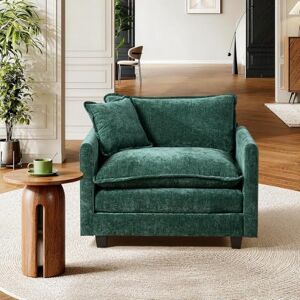 SoarTalent Canapé sectionnel modulaire Convertible, canapé 1 Places en Chenille Profonde avec oreillers pour Salon, Appartement, Bureau (Vert) - Publicité SoarTalent Canapé sectionnel modulaire Convertible, canapé 1 Places en Chenille Profonde avec oreillers pour Salon, Appartement, Bureau (Vert) - Publicité
