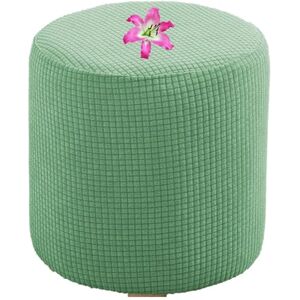 uyeoco Housse de Pouf Ottomane Rond 40x40/45x45 Extensible, Housses de Repose-Pieds en Jacquard Doux pour protéger Le Repose-Pieds, Housse de Pouf avec Fond élastique (Color : F, Size : 38X38CM) - Publicité