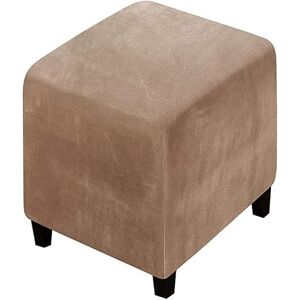 RTSFKFS Housse De Pouf Ottomane Carrée/Rond 40x40/45x45/50x50 Extensible, Housses De Repose-Pieds En Jacquard Doux Pour Protéger Le Repose-Pieds, Housse De Pouf Avec Fond Élastique ( Color : #4 , Size : 14x14 - Publicité