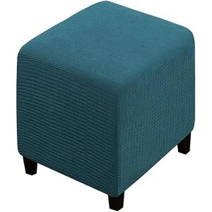 uyeoco Housse De Pouf Ottomane Extensible Carrée/Rond 40x40/45x45cm, Housses De Repose-Pieds En Jacquard Doux Pour Protéger Le Repose-Pieds, Housse De Pouf Avec Fond Élastique ( Color : 23@ , Size : 30x30 cm - Publicité