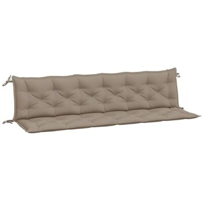 vidaXL Lot de 2 Coussins de Banc de Jardin, Revêtement de Banc avec Jeux de Cordes, Coussin d'Extérieur Imperméable, Taupe 200x50x7 cm Tissu Oxford - Publicité vidaXL Lot de 2 Coussins de Banc de Jardin, Revêtement de Banc avec Jeux de Cordes, Coussin d'Extérieur Imperméable, Taupe 200x50x7 cm Tissu Oxford - Publicité