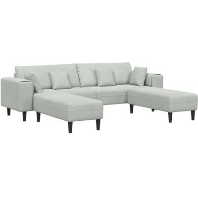 vidaXL Canapé avec Coussin 3 pcs Gris Clair Velours, Canapé Moderne Cadre en contreplaqué, Coussins en Mousse, Assise stylée pour Un Salon Chic - Publicité vidaXL Canapé avec Coussin 3 pcs Gris Clair Velours, Canapé Moderne Cadre en contreplaqué, Coussins en Mousse, Assise stylée pour Un Salon Chic - Publicité