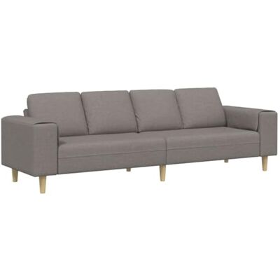 vidaXL Canapé de Salon Taupe 250 x 77 x 76 cm Polyester, Salon, Canapé Moderne, Sofa rectangulaire, Assise Durable, Matériau Respirant, Meuble intérieur Pratique - Publicité vidaXL Canapé de Salon Taupe 250 x 77 x 76 cm Polyester, Salon, Canapé Moderne, Sofa rectangulaire, Assise Durable, Matériau Respirant, Meuble intérieur Pratique - Publicité