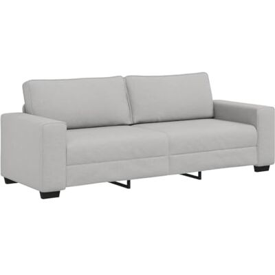 vidaXL Canapé 3 Places Gris Nuage 220x77x82 cm Tissu - Publicité vidaXL Canapé 3 Places Gris Nuage 220x77x82 cm Tissu - Publicité