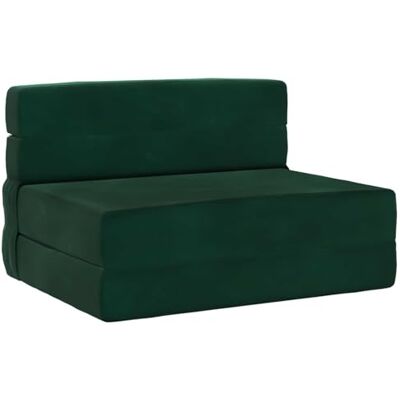 vidaXL Canapé-lit pliable Vert foncé 70 x 80 x 60 cm Tissu, Canapé-lit ajustable, canapé rectangulaire convertible, meuble gain de place pour salon, chambre - Publicité vidaXL Canapé-lit pliable Vert foncé 70 x 80 x 60 cm Tissu, Canapé-lit ajustable, canapé rectangulaire convertible, meuble gain de place pour salon, chambre - Publicité