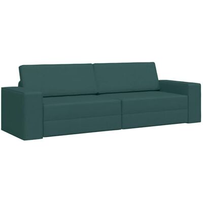 vidaXL Canapé-Lit Vert foncé 245 x 78 x 77 cm Tissu, Canapé-lit réglable, Design Moderne rectangulaire, Meuble Sympa et Gain de Place pour Votre Salon - Publicité vidaXL Canapé-Lit Vert foncé 245 x 78 x 77 cm Tissu, Canapé-lit réglable, Design Moderne rectangulaire, Meuble Sympa et Gain de Place pour Votre Salon - Publicité