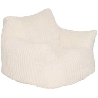 ATMOSPHERA CREATEUR D'INTERIEUR Atmosphera Fauteuil XL Muzi en Velours Côtelé Blanc Gros Pouf Compressé Moderne Ultra-Confort Moelleux Assise XXL Cosy Cocooning Idéal Salon, Chambre et Coin Lecture - Publicité ATMOSPHERA CREATEUR D'INTERIEUR Atmosphera Fauteuil XL Muzi en Velours Côtelé Blanc Gros Pouf Compressé Moderne Ultra-Confort Moelleux Assise XXL Cosy Cocooning Idéal Salon, Chambre et Coin Lecture - Publicité
