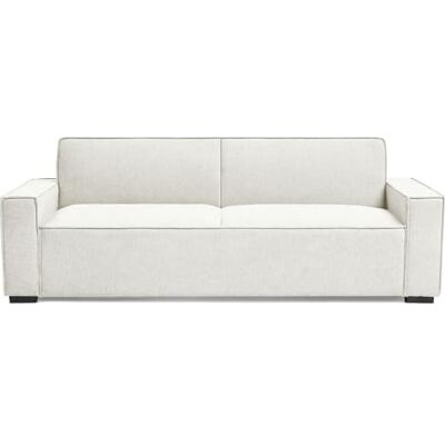 Menzzo Canapé Convertible clic‑clac 3 Places Pikado – Tissu Effet Lin crème – Couchage d’appoint – Design Moderne Confortable - Publicité Menzzo Canapé Convertible clic‑clac 3 Places Pikado – Tissu Effet Lin crème – Couchage d’appoint – Design Moderne Confortable - Publicité