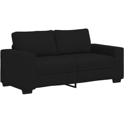 vidaXL Canapé à 2 Places Noir 180x77x82 cm Tissu, canapé, canapé 2 Places, canapé en Tissu, Divan, canapé Deux Places, canapé 2 Places en Tissu - Publicité vidaXL Canapé à 2 Places Noir 180x77x82 cm Tissu, canapé, canapé 2 Places, canapé en Tissu, Divan, canapé Deux Places, canapé 2 Places en Tissu - Publicité