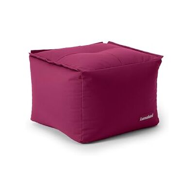 Lumaland Pouf Lounge Pouf Modulable Tabouret Extensible Individuellement et Léger Lavable et Imperméable pour Intérieur et Extérieur 54 x 54 x 54 cm Bordeaux - Publicité Lumaland Pouf Lounge Pouf Modulable Tabouret Extensible Individuellement et Léger Lavable et Imperméable pour Intérieur et Extérieur 54 x 54 x 54 cm Bordeaux - Publicité