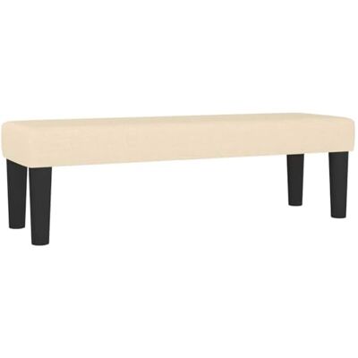 vidaXL Banc Crème 100 x 30 x 30 cm Tissu, Banc élégant, Design Moderne rectangulaire, mobilier rembourré Durable, Assise Confortable, Mousse intérieure - Publicité vidaXL Banc Crème 100 x 30 x 30 cm Tissu, Banc élégant, Design Moderne rectangulaire, mobilier rembourré Durable, Assise Confortable, Mousse intérieure - Publicité