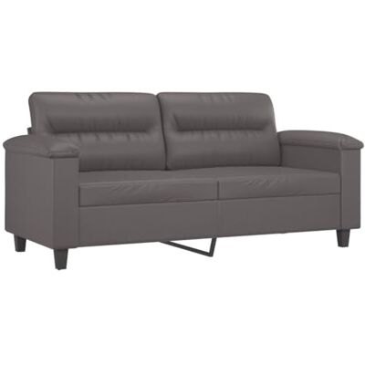 vidaXL Canapé à 2 Places, Causeuse avec Accoudoirs, Siège avec Dossier Rembourré, Meuble de Salon Salle de Séjour, Moderne, Gris Similicuir - Publicité vidaXL Canapé à 2 Places, Causeuse avec Accoudoirs, Siège avec Dossier Rembourré, Meuble de Salon Salle de Séjour, Moderne, Gris Similicuir - Publicité