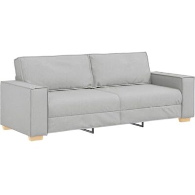 vidaXL Canapé 3 Places Gris Nuage 220x78x84 cm Tissu - Publicité vidaXL Canapé 3 Places Gris Nuage 220x78x84 cm Tissu - Publicité
