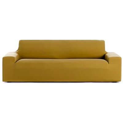 Eysa Housse de canapé 3 Places bi-élastique Couleur Moutarde Design Harlem - Publicité Eysa Housse de canapé 3 Places bi-élastique Couleur Moutarde Design Harlem - Publicité