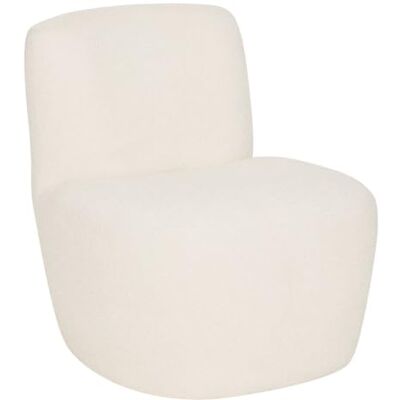 ATMOSPHERA CREATEUR D'INTERIEUR Atmosphera Fauteuil Leone Blanc Tissu Bouclé, Design Courbé, L 64 x P 71 x H 68 cm pour Salon, Bureau, Chambre - Publicité ATMOSPHERA CREATEUR D'INTERIEUR Atmosphera Fauteuil Leone Blanc Tissu Bouclé, Design Courbé, L 64 x P 71 x H 68 cm pour Salon, Bureau, Chambre - Publicité