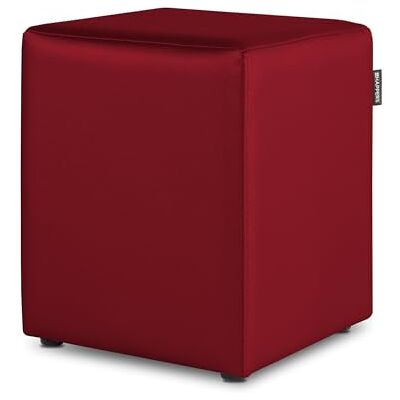 Happers Pouf Cube en Similicuir pour Salon ou Chambre Grenat - Publicité Happers Pouf Cube en Similicuir pour Salon ou Chambre Grenat - Publicité
