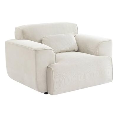 Sweeek Fauteuil - Velours côtelé - Assise profonde - Wallas - Publicité Sweeek Fauteuil - Velours côtelé - Assise profonde - Wallas - Publicité