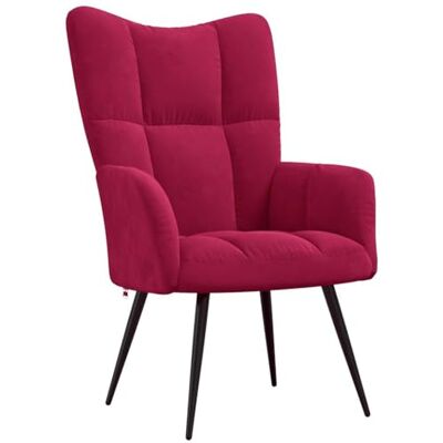 vidaXL Chaise de Relaxation Fauteuil de Détente Siège de Relaxation Chaise de Détente Salon Salle de Séjour Intérieur Rouge Bordeaux Velours - Publicité vidaXL Chaise de Relaxation Fauteuil de Détente Siège de Relaxation Chaise de Détente Salon Salle de Séjour Intérieur Rouge Bordeaux Velours - Publicité