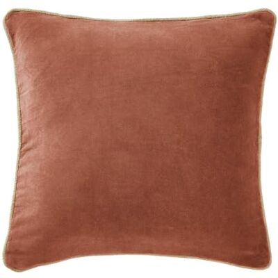 AltoBuy HARRIS Coussin Déhoussable 45x45cm Velours de Coton Coloris Terracotta - Publicité AltoBuy HARRIS Coussin Déhoussable 45x45cm Velours de Coton Coloris Terracotta - Publicité