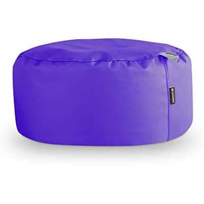 Happers Pouf Rond Similicuir Intérieur Lilas - Publicité Happers Pouf Rond Similicuir Intérieur Lilas - Publicité
