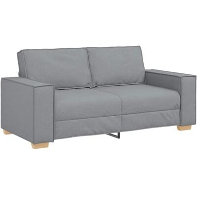 vidaXL Canapé 2 Places Gris Clair 180x78x84 cm Tissu - Publicité vidaXL Canapé 2 Places Gris Clair 180x78x84 cm Tissu - Publicité