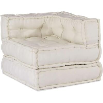vidaXL Canapé modulaire crème 70x70x54 Tissu, canapé, canapé Convertible, canapé Tissu, canapé modulable, Coussin Palette, canapé de Sol, Divan - Publicité vidaXL Canapé modulaire crème 70x70x54 Tissu, canapé, canapé Convertible, canapé Tissu, canapé modulable, Coussin Palette, canapé de Sol, Divan - Publicité