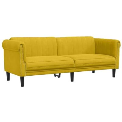 vidaXL Canapé à 3 Places, Siège avec Accoudoirs et Dossier, Meuble de Salon Salle de Séjour Balcon Intérieur, Moderne, Jaune Velours - Publicité vidaXL Canapé à 3 Places, Siège avec Accoudoirs et Dossier, Meuble de Salon Salle de Séjour Balcon Intérieur, Moderne, Jaune Velours - Publicité