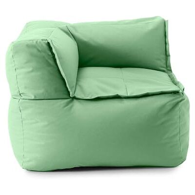 Lumaland Pouf Lounge avec Partie d'angle modulaire Lavable pour l'intérieur et l'extérieur Chaise d'angle imperméable Facile à étendre 81 x 81 x 70 cm Vert Pastel - Publicité Lumaland Pouf Lounge avec Partie d'angle modulaire Lavable pour l'intérieur et l'extérieur Chaise d'angle imperméable Facile à étendre 81 x 81 x 70 cm Vert Pastel - Publicité