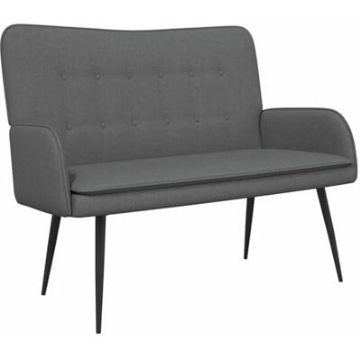 vidaXL Sofa 2 places Gris foncé 115 x 61 x 87 cm Tissu, Canapé 2 places moderne, avec accoudoirs, compact et tendance, parfait pour se détendre dans le salon - Publicité vidaXL Sofa 2 places Gris foncé 115 x 61 x 87 cm Tissu, Canapé 2 places moderne, avec accoudoirs, compact et tendance, parfait pour se détendre dans le salon - Publicité