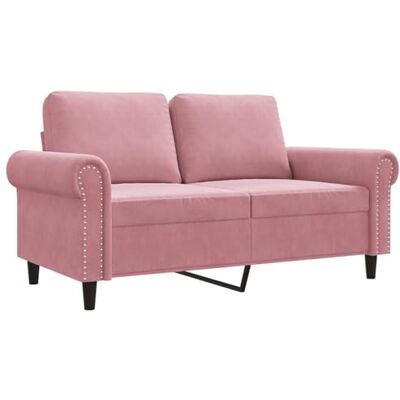 vidaXL Canapé à 2 Places, Siège avec Accoudoirs et Dossier, Fauteuil TV avec Oreillers, Meuble de Salon Salle de Séjour, Moderne, Rose Velours - Publicité vidaXL Canapé à 2 Places, Siège avec Accoudoirs et Dossier, Fauteuil TV avec Oreillers, Meuble de Salon Salle de Séjour, Moderne, Rose Velours - Publicité