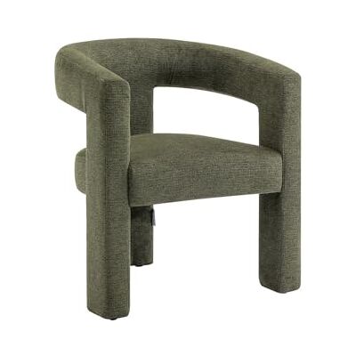 Unique Fauteuil en Tissu texturé Vert FAVINA - Publicité Unique Fauteuil en Tissu texturé Vert FAVINA - Publicité