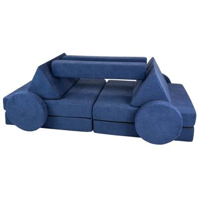 Velinda canapé Sofa modulaire Multifonctionnel Blocs en Mousse pour Les Enfants (Couleur: Bleu Marine) - Publicité Velinda canapé Sofa modulaire Multifonctionnel Blocs en Mousse pour Les Enfants (Couleur: Bleu Marine) - Publicité