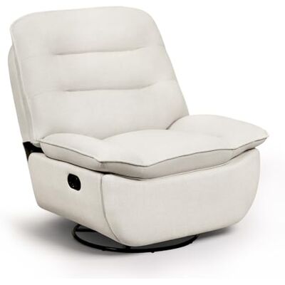 WOLTU Fauteuil Relax, Fauteuil Inclinable, Pivotant à 360°, Fonction de Bascule, Repose-Pieds Pliable, Siège Rembourré de 95 cm de Large, Tissu Aspect Lin, Rangement Latéral, Beige - Publicité WOLTU Fauteuil Relax, Fauteuil Inclinable, Pivotant à 360°, Fonction de Bascule, Repose-Pieds Pliable, Siège Rembourré de 95 cm de Large, Tissu Aspect Lin, Rangement Latéral, Beige - Publicité