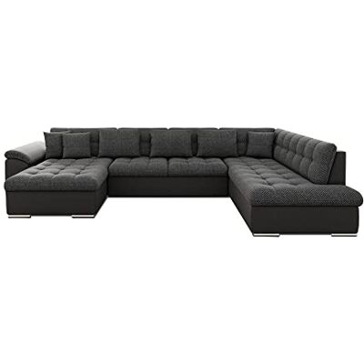 Bestmobilier Chuck canapé panoramique XXL convertible avec coffre 7 places droit - Publicité Bestmobilier Chuck canapé panoramique XXL convertible avec coffre 7 places droit - Publicité