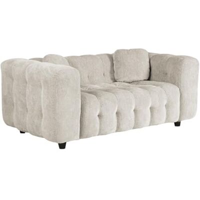 Habitat et Jardin Canapé Droit en Tissu Chenille Vendome 2 Places Beige - Publicité Habitat et Jardin Canapé Droit en Tissu Chenille Vendome 2 Places Beige - Publicité