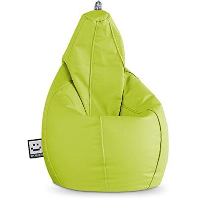 Happers Pouf Poire Simili Cuir Intérieur Vert XL - Publicité Happers Pouf Poire Simili Cuir Intérieur Vert XL - Publicité