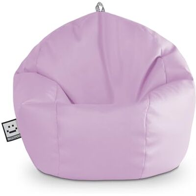 Happers Pouf Enfant Simili Cuir Intérieur Lavande - Publicité Happers Pouf Enfant Simili Cuir Intérieur Lavande - Publicité