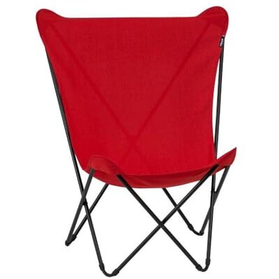 Lafuma MOBILIER Fauteuil Papillon Maxi Pop Up Airlon Rouge Garance Fabriqué en France LFM5358_6534 Garantie 5 Ans L.60xl.78xH.99cm - Publicité Lafuma MOBILIER Fauteuil Papillon Maxi Pop Up Airlon Rouge Garance Fabriqué en France LFM5358_6534 Garantie 5 Ans L.60xl.78xH.99cm - Publicité