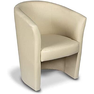 Dmora Fauteuil Abrera, Fauteuil de salon, Siège rembourré, Chaise avec accoudoirs en simili cuir, 64x63h76 cm, Gris - Publicité Dmora Fauteuil Abrera, Fauteuil de salon, Siège rembourré, Chaise avec accoudoirs en simili cuir, 64x63h76 cm, Gris - Publicité